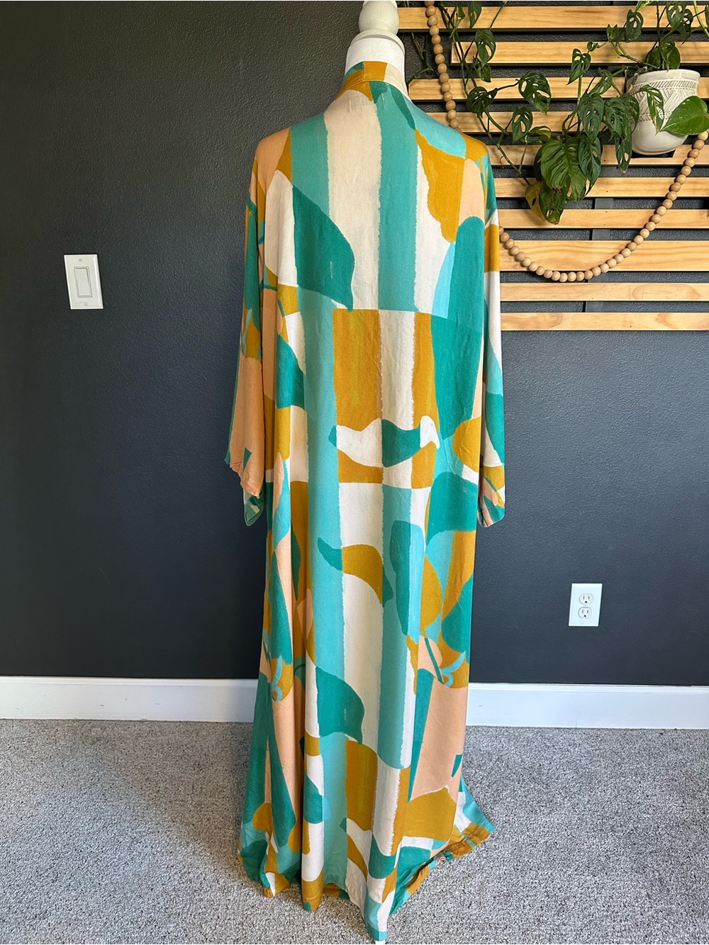 Nomads Sunset Kimono II Lenzing™ Ecovero™ Maxi Duster Cover Up Size 2 - Picture 4 of 9